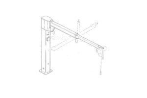 Forgó oszlopos daru