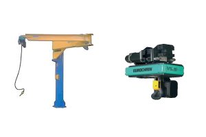 CIT oszlopos daru eredeti modell: CMBS 1000/8 4 + 4 m + VERLINDE VL5 1004 b1/CHV típusú elektromos láncos emelő